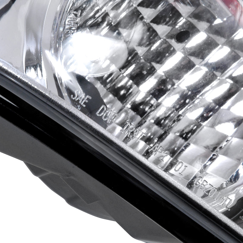 2002-2009 Chevrolet Trailblazer Tail Lights (Chrome Housing/Clear Lens)