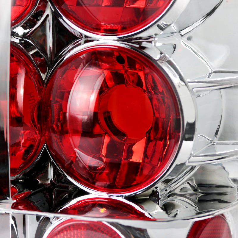 2004-2015 Nissan Titan Tail Lights (Chrome Housing/Clear Lens)