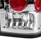 2004-2015 Nissan Titan Tail Lights (Chrome Housing/Clear Lens)
