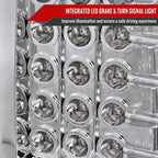 2004-2015 Nissan Titan LED Tail Lights (Chrome Housing/Clear Lens)