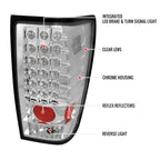 2004-2015 Nissan Titan LED Tail Lights (Chrome Housing/Clear Lens)