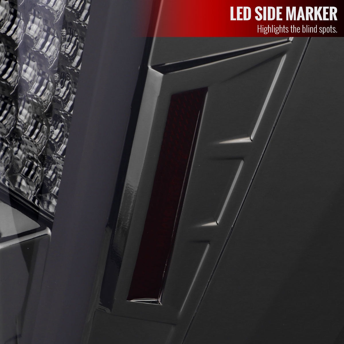 2004-2015 Nissan Titan LED Tail Lights with White LED Tube (Chrome Housing/Smoked Lens)