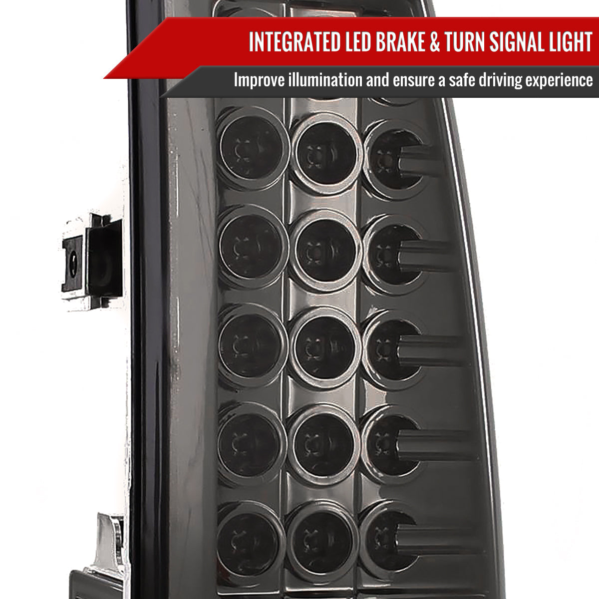 2004-2015 Nissan Titan LED Tail Lights (Chrome Housing/Smoked Lens)