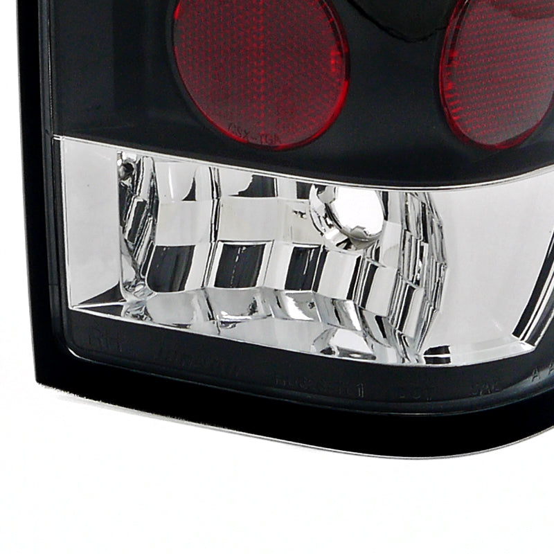 2004-2015 Nissan Titan Tail Lights (Matte Black Housing/Clear Lens)