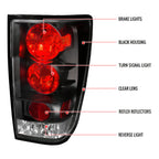 2004-2015 Nissan Titan Tail Lights (Matte Black Housing/Clear Lens)