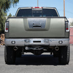 2004-2015 Nissan Titan LED Tail Lights with White LED Tube (Matte Black Housing/Clear Lens)