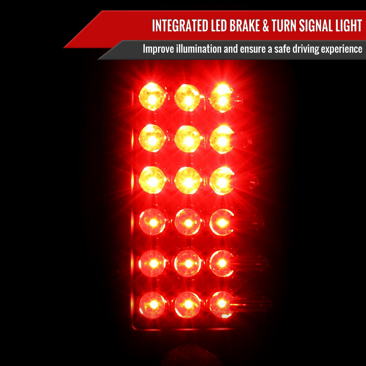 2004-2015 Nissan Titan LED Tail Lights (Matte Black Housing/Clear Lens)