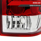 2004-2015 Nissan Titan LED Tail Lights (Chrome Housing/Red Clear Lens)