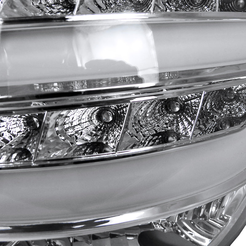 2010-2012 Hyundai Tucson LED Tail Lights (Chrome Housing/Clear Lens)