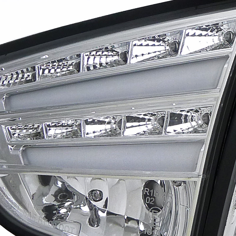 2010-2012 Hyundai Tucson LED Tail Lights (Chrome Housing/Clear Lens)