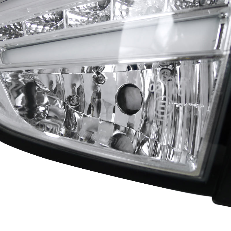 2010-2012 Hyundai Tucson LED Tail Lights (Chrome Housing/Clear Lens)