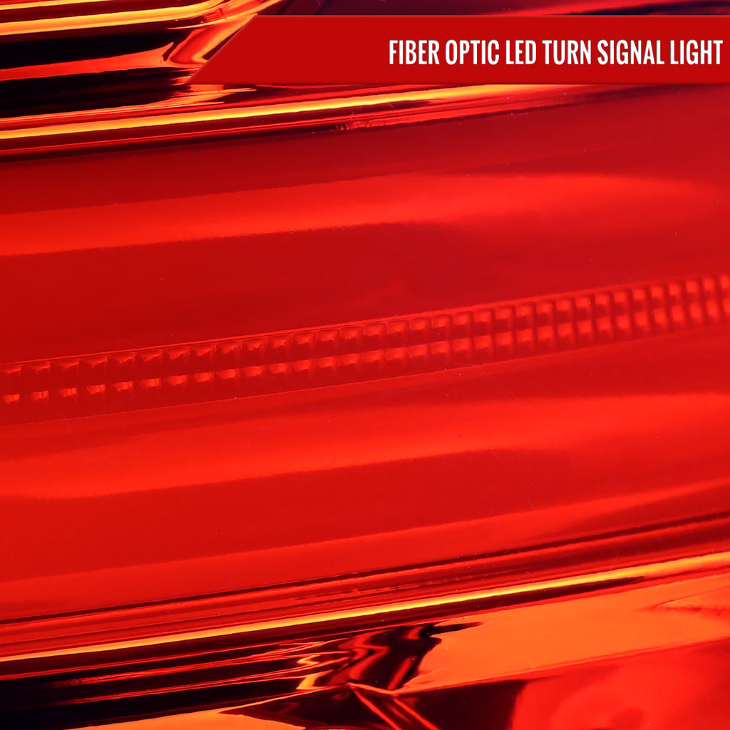 2016-2018 Hyundai Tucson LED Bar Tail Lights(Chrome Housing/Red Lens)