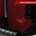 2007-2013 Toyota Tundra Sequential Red LED Bar Tail Lights (Glossy Black Housing/Smoked Lens)