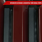 2007-2013 Toyota Tundra Sequential Red LED Bar Tail Lights (Glossy Black Housing/Smoked Lens)