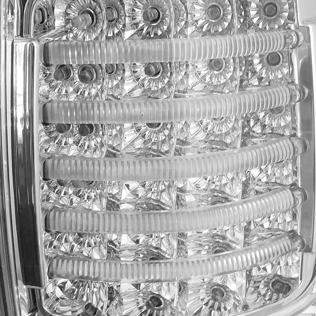 2007-2013 Toyota Tundra LED Tail Lights (Chrome Housing/Clear Lens)