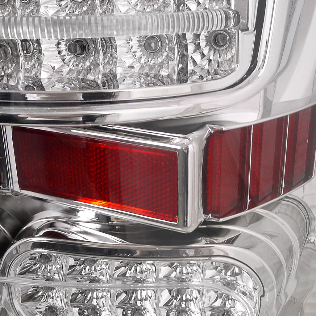 2007-2013 Toyota Tundra LED Tail Lights (Chrome Housing/Clear Lens)