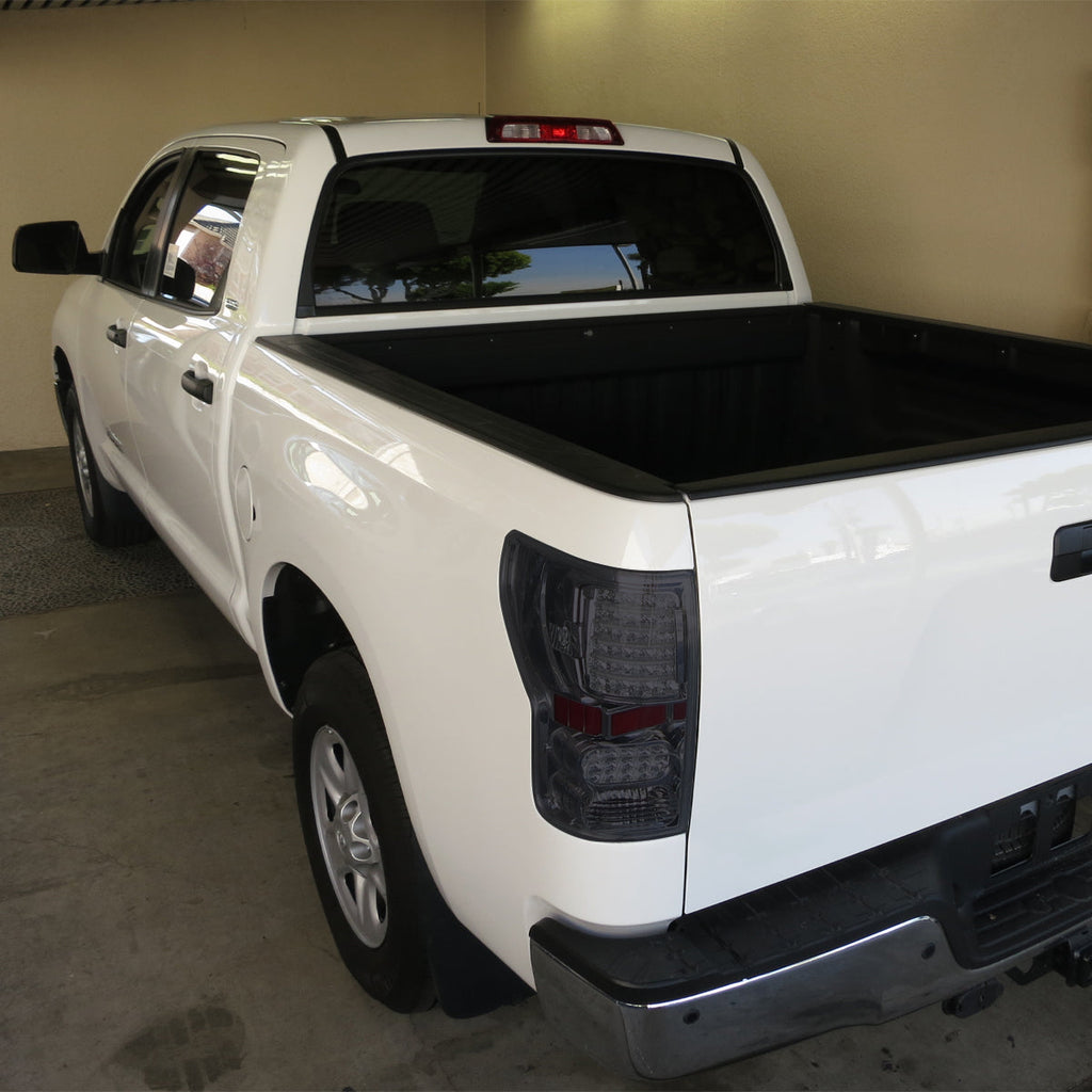 2007-2013 Toyota Tundra LED Tail Lights (Chrome Housing/Smoked Lens)