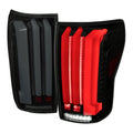 2007-2013 Toyota Tundra Sequential White LED Bar Tail Lights (Matte Black Housing/Smoked Lens)