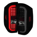 2014-2021 Toyota Tundra White Bar Sequential LED Tail Lights (Glossy Black Housing/Smoked Lens)