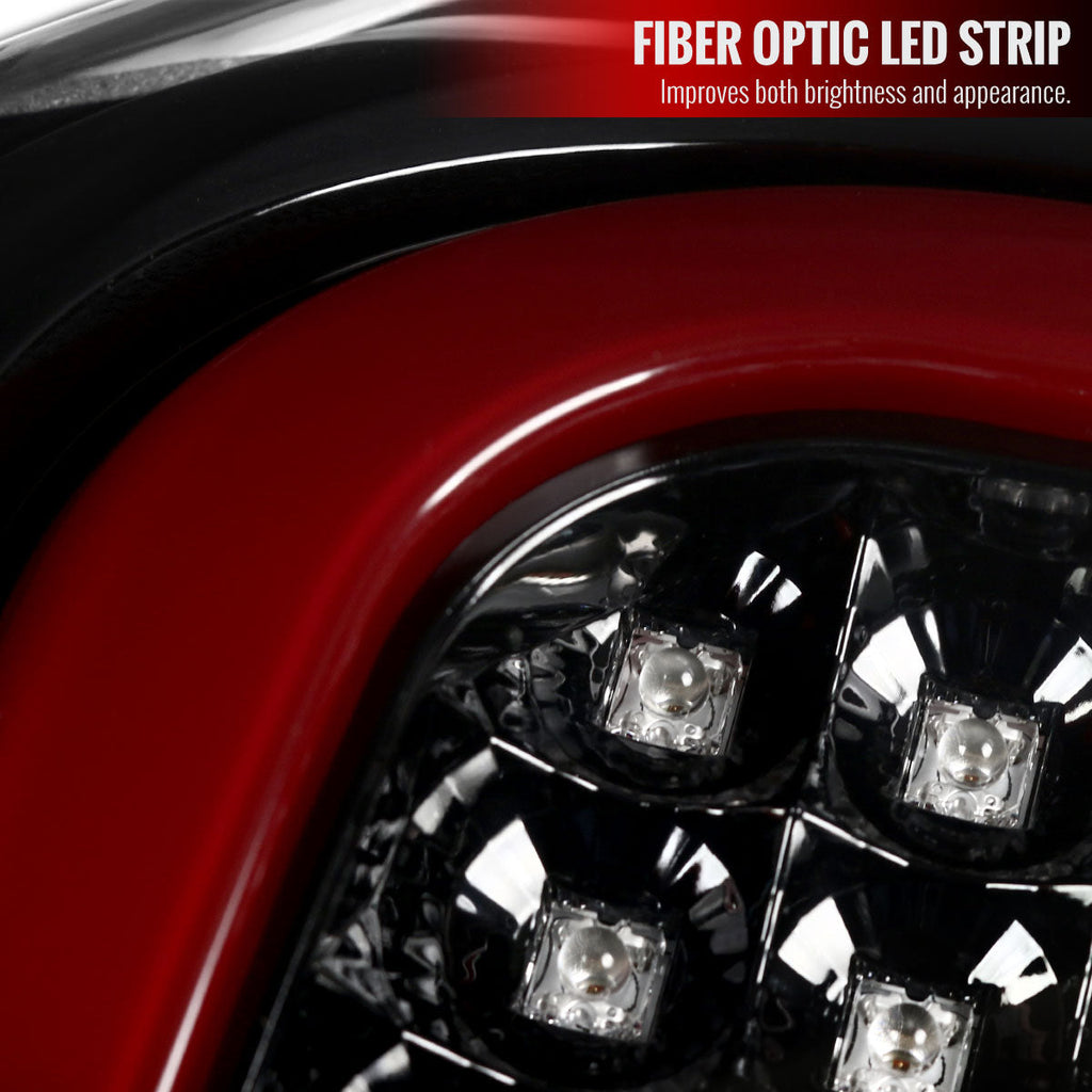 2014-2021 Toyota Tundra Sequential LED Tail Lights (Jet Black Housing/Clear Lens)