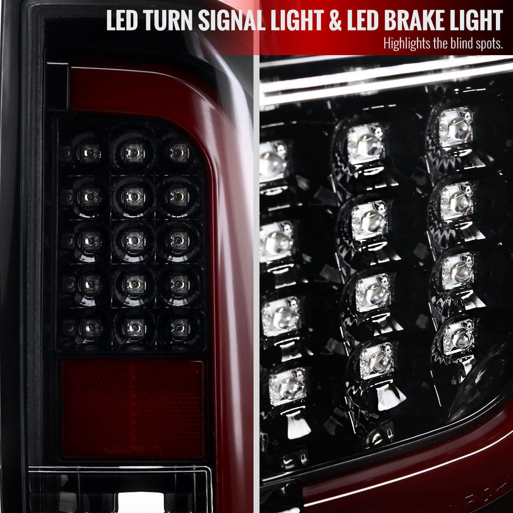 2014-2021 Toyota Tundra Sequential LED Tail Lights (Jet Black Housing/Clear Lens)