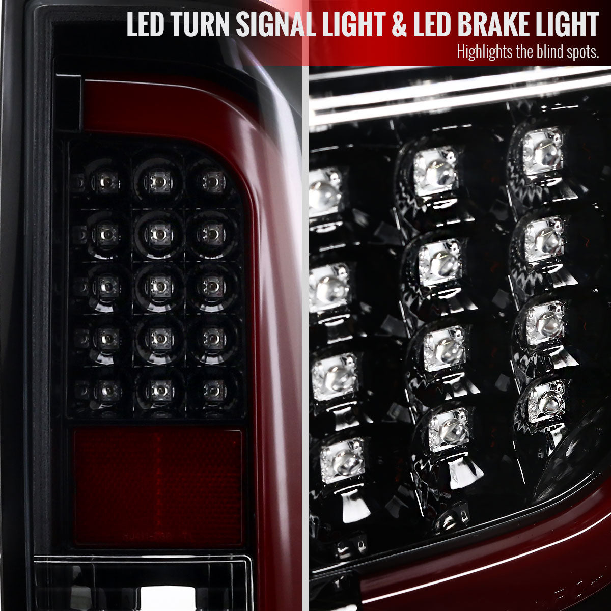 2014-2021 Toyota Tundra Sequential LED Tail Lights (Jet Black Housing/Clear Lens)