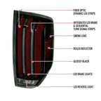 2014-2021 Toyota Tundra Facelift Style Full LED Tail Lights with Sequential Turn Signal (Jet Black Housing/Smoked Lens)