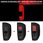2014-2021 Toyota Tundra Sequential LED Tail Lights (Chrome Housing/Smoked Lens)