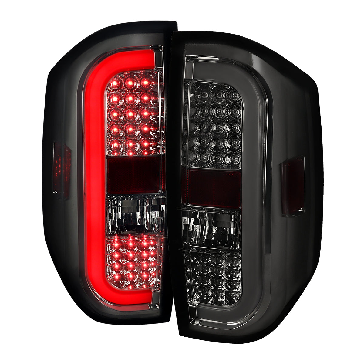 2014-2021 Toyota Tundra Sequential LED Tail Lights (Chrome Housing/Smoked Lens)