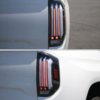 2014-2021 Toyota Tundra Facelift Style Full LED Tail Lights with Sequential Turn Signal (Matte Black Housing/Clear Lens)