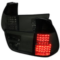 2000-2006 BMW E53 X5 LED Tail Lights - OZ (Chrome Housing/Smoked Lens)