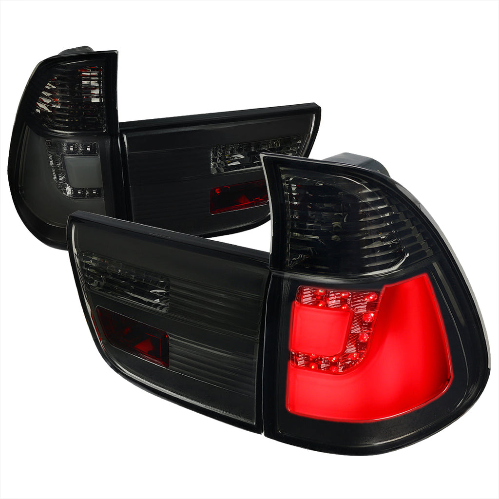 2000-2006 BMW E53 X5 LED Tail Lights (Chrome Housing/Smoked Lens)