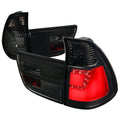 2000-2006 BMW E53 X5 LED Tail Lights (Chrome Housing/Smoked Lens)