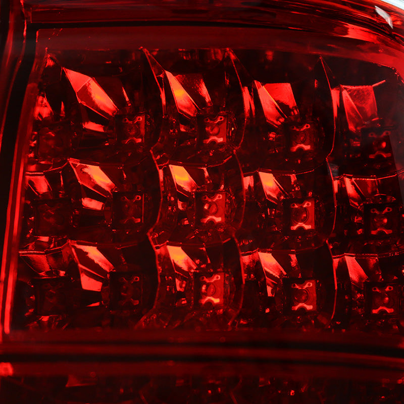 2000-2006 BMW E53 X5 LED Tail Lights - OZ (Chrome Housing/Red Smoked Lens)