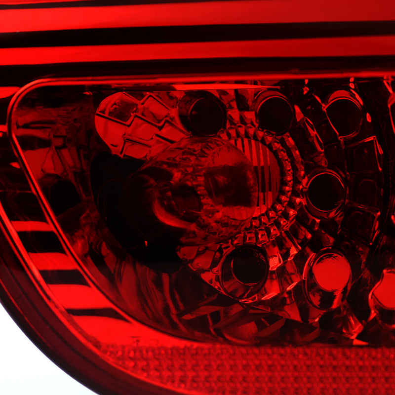 2000-2006 BMW E53 X5 LED Tail Lights - OZ (Chrome Housing/Red Smoked Lens)