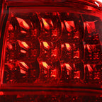 2000-2006 BMW E53 X5 LED Tail Lights - OZ (Chrome Housing/Red Clear Lens)