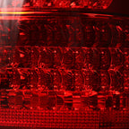 2000-2006 BMW E53 X5 LED Tail Lights - OZ (Chrome Housing/Red Clear Lens)