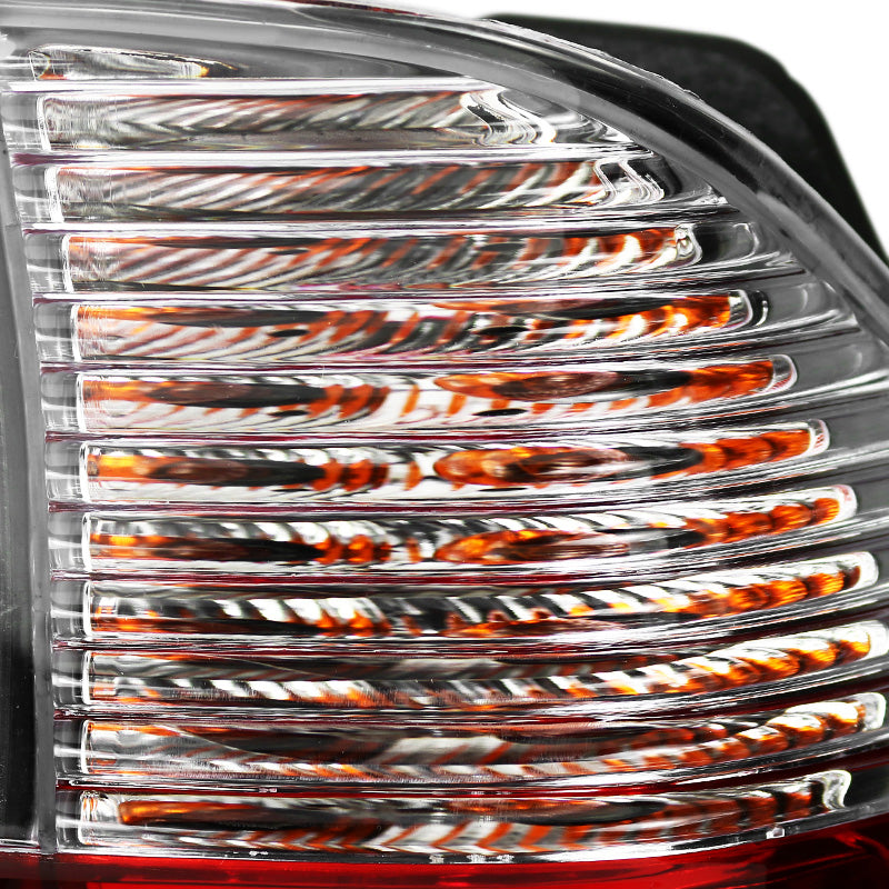 2000-2006 BMW E53 X5 LED Tail Lights - OZ (Chrome Housing/Red Clear Lens)
