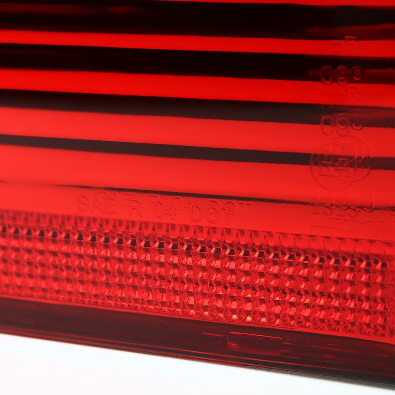 2000-2006 BMW E53 X5 LED Tail Lights - OZ (Chrome Housing/Red Clear Lens)