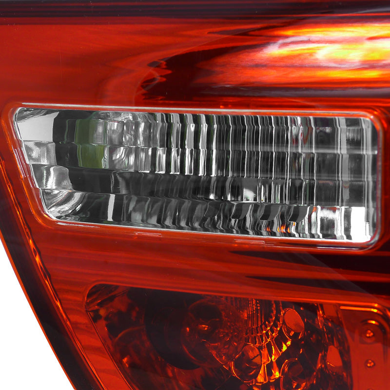 2000-2006 BMW E53 X5 Tail Lights (Chrome Housing/Red Clear Lens)