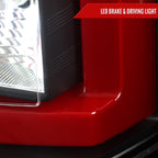 2015-2020 GMC Yukon/Yukon XL Denali SLE/SLT LED Tail Lights (Black Housing/Clear Lens w/ Red Bar)