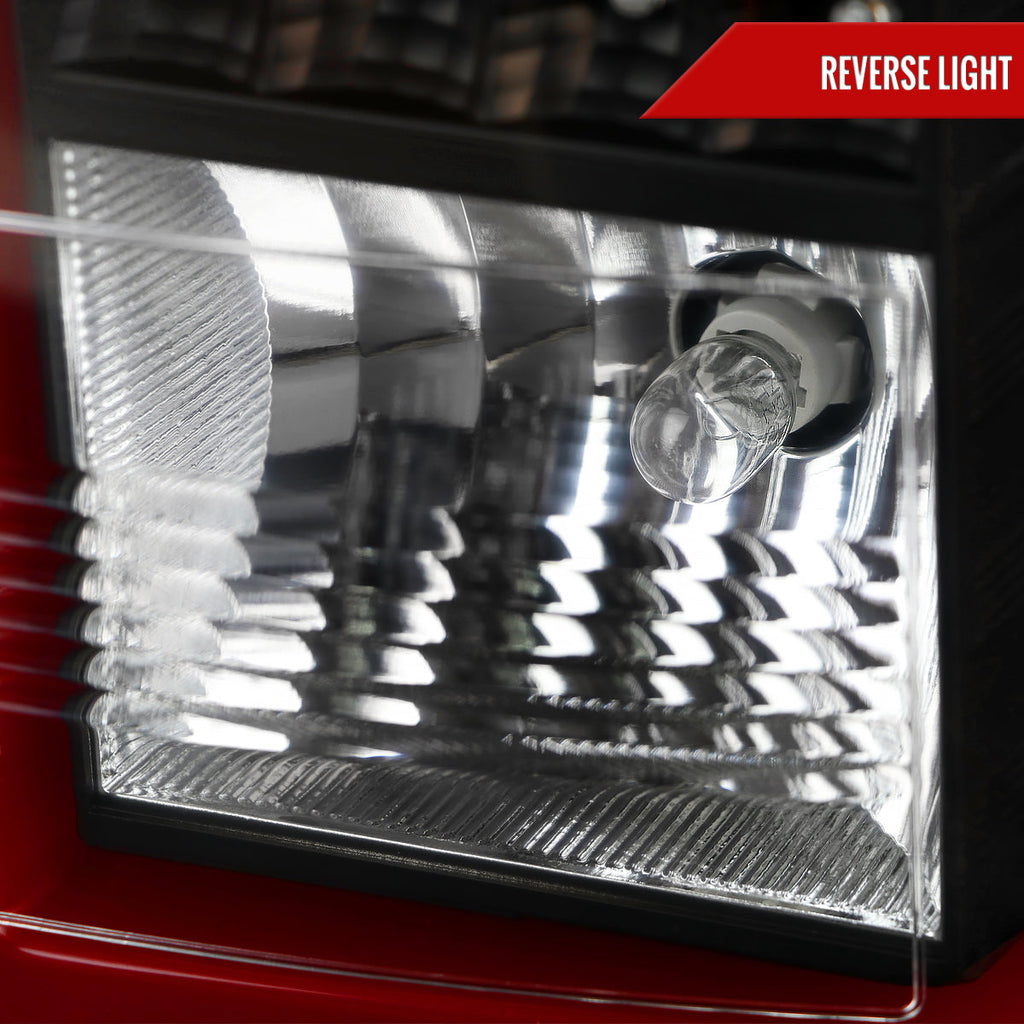 2015-2020 GMC Yukon/Yukon XL Denali SLE/SLT LED Tail Lights (Black Housing/Clear Lens w/ Red Bar)