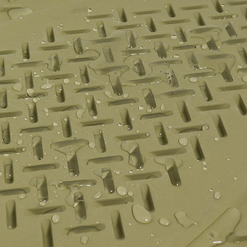 Universal PVC Rubber Floor Mats - 3PC (Beige)