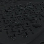 Universal PVC Rubber Floor Mats - 3PC (Black)
