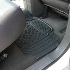 Universal PVC Rubber Floor Mats - 3PC (Black)