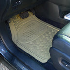 Universal PVC Rubber Floor Mats - 4PC (Beige)