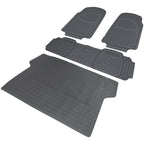 Universal PVC Rubber Floor Mats - 4PC (Gray)
