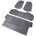 Universal PVC Rubber Floor Mats - 4PC (Gray)