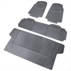 Universal PVC Rubber Floor Mats - 4PC (Gray)
