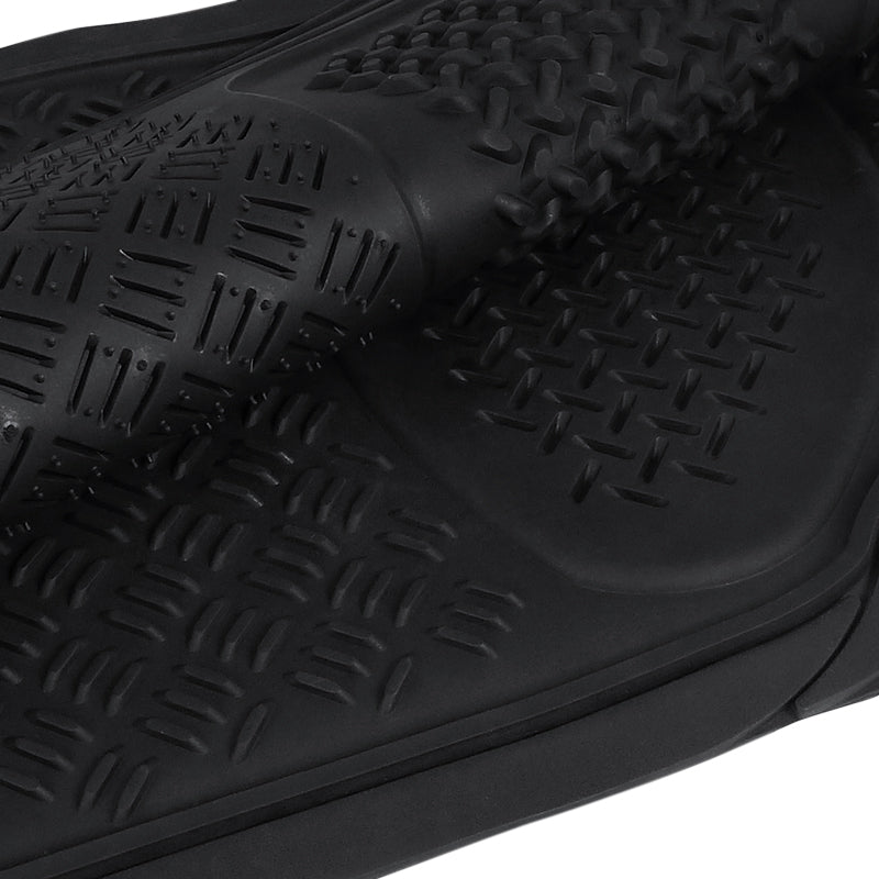 Universal PVC Rubber Non-Slip Floor Mats - 4PC (Black)
